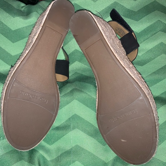 Franco Sarto Black Wedge Platform Sandals - Picture 7 of 13